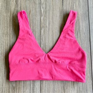 Lululemon Align V-Neck Bra in Lip Gloss Color Size 8 Lightly Padded
